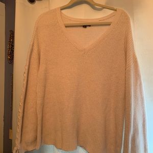 cream sweater